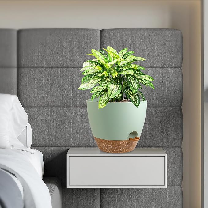12 inch Large Self Watering Pots, Flower Plant Pots - Image 7