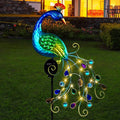DREAMSOUL Metal Peacock Garden Solar Lights Outdoor Decorative Garden Stake by DREAMSOUL