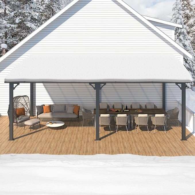 AECOJOY 20' x 10' Outdoo Gazebo Pergola - Image 6