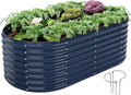 Galvanized Metal Planter Raised Garden Bed Kit by ZFHgarden