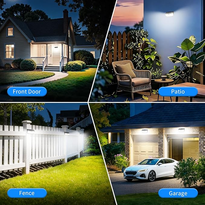 Aootek Solar Lights Outdoor 182 LEDs 2500Lm Solar Motion Sensor Lights IP65 - Image 4