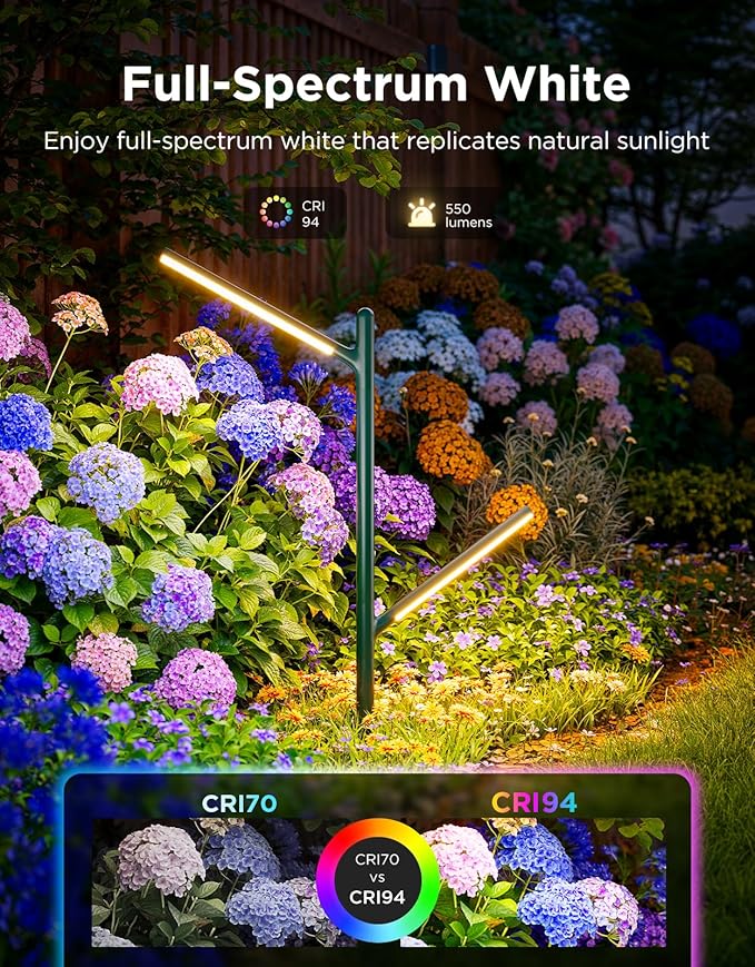 Govee Outdoor Garden Lights 2 Pack, RGBWWIC Smart LED Pathway Lights - Image 3