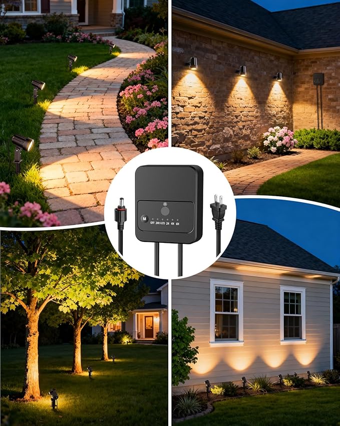 ZZXX All-in-One LED Landscape Lighting Kit, 2700K Waterproof Outside Spotlights - Image 6