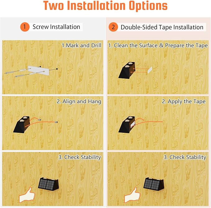8-Pack Solar Fence Lights, Up & Down Lighting, 50LM/25LM 4 Modes, IP65 - Image 3