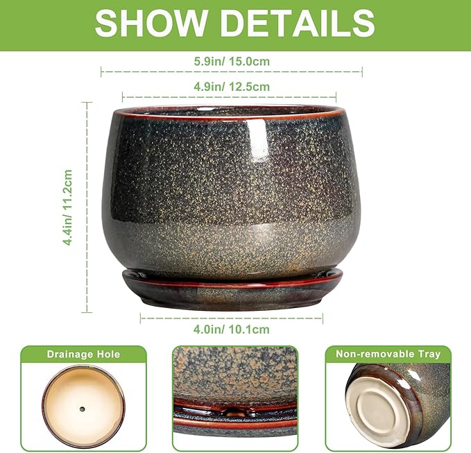 G EPGardening 6 Inch Plant Pot - Image 3