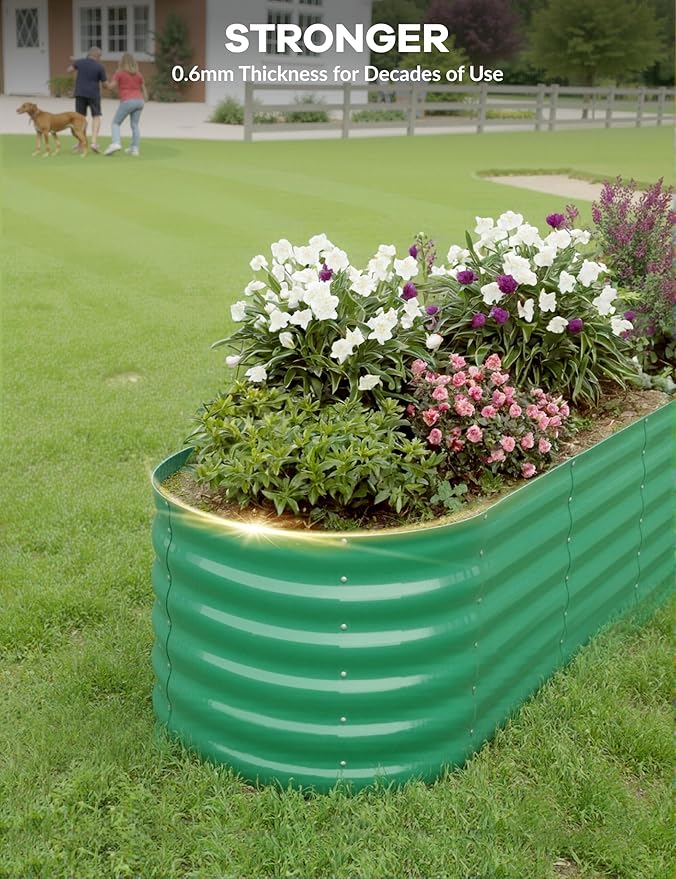 8x2x1.5 ft Galvanized Raised Garden Bed - Image 6