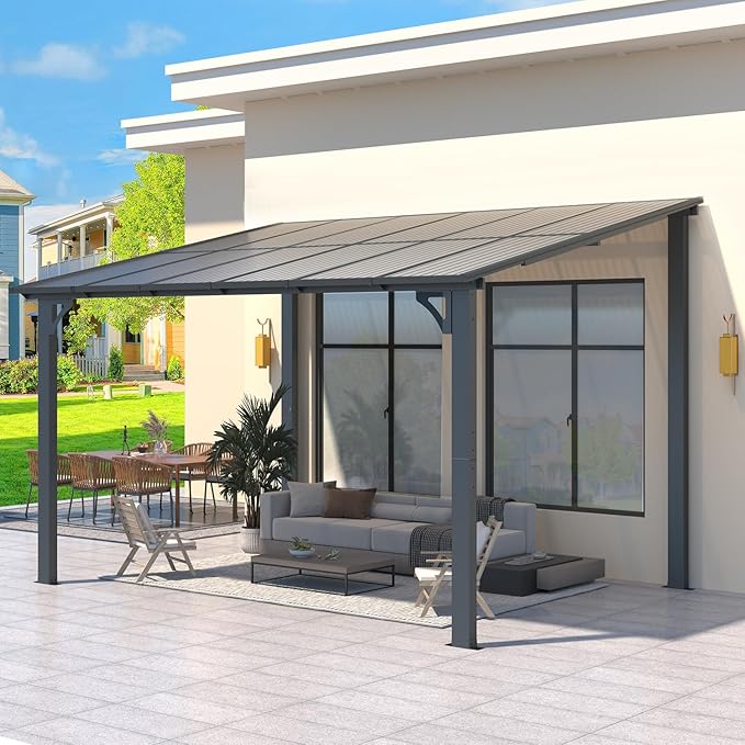 AECOJOY 12' x 8' Gazebo Outdoor Pergola - Image 5