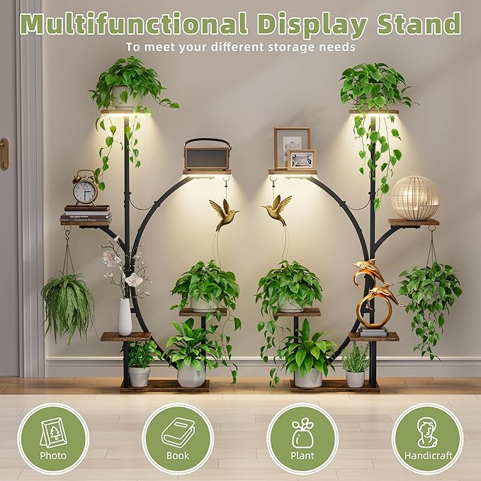 Plant Stand Indoor with Grow Lights - Image 7