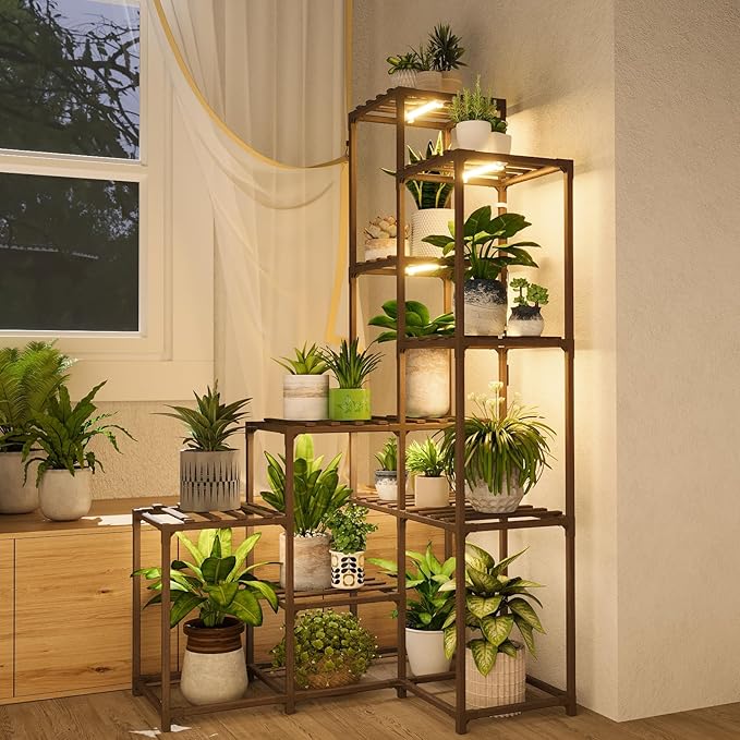 Bamworld Corner Plant Stand by Bamworld