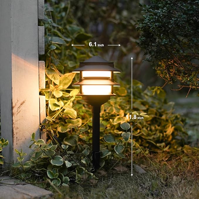 GOODSMANN Landscape Lighting 4PK Pathway Lights Low Voltage 2.2 Watt LED 12V AC - Image 6