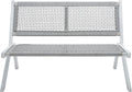 SAFAVIEH Outdoor Collection Kobina Grey Acacia Wood/Grey Rope Foldable Bench by SAFAVIEH