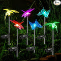 Anordsem Solar Garden Lights Outdoor: 6 Waterproof PVC Insect Stake Light Heads by Anordsem