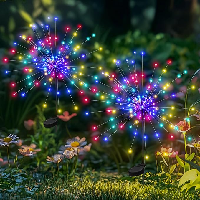 Garden Decor Solar Lights Outdoor, 120LED Waterproof Colorful Solar Fairy by PEVOROS