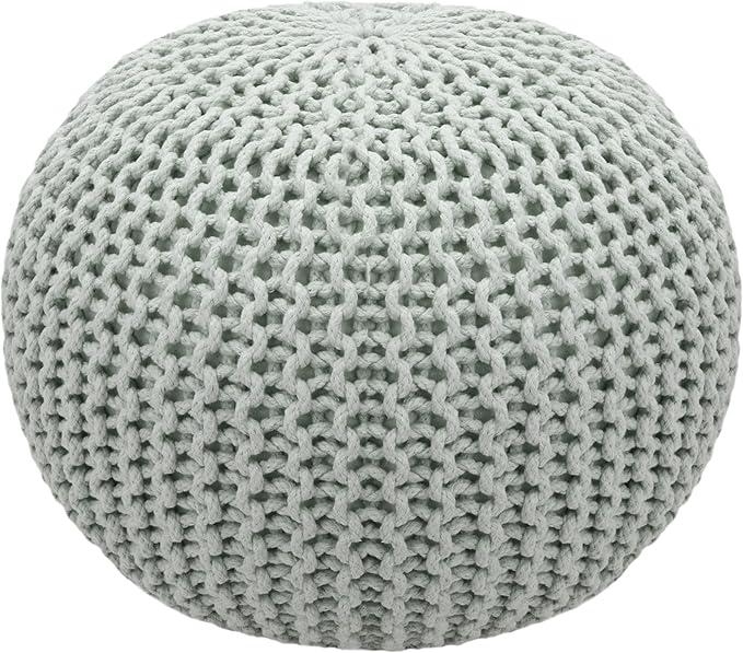 COTTON CRAFT Round Pouf Ottoman by COTTONCRAFT
