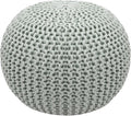 COTTON CRAFT Round Pouf Ottoman by COTTONCRAFT
