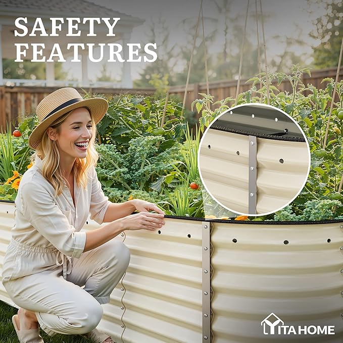 YITAHOME 24" Tall 9 in 1 Large Raised Garden Bed Kit, Outdoor Above Ground - Image 6