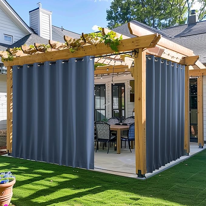 NICETOWN 2 Panels Outdoor Curtains by NICETOWN