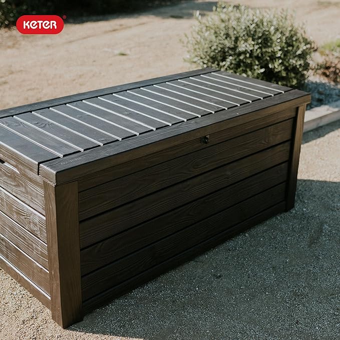 Keter Westwood 150 Gallon Deck Box Organizer, Doubles as 2-Person Bench Seat - Image 7