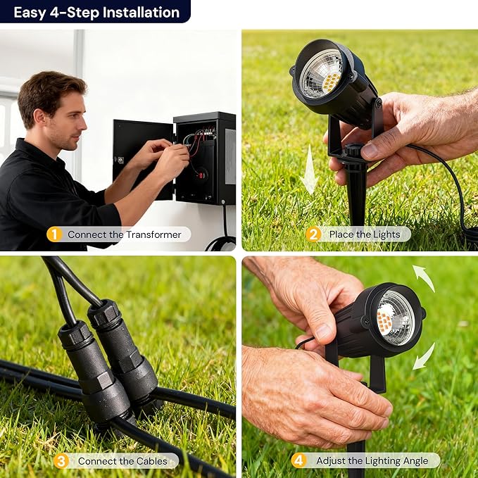 L LOHAS LED 5W Low Voltage Landscape Lighting, Christmas Outdoor Spot Lights - Image 7