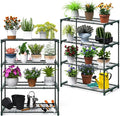 Ohuhu Plant Greenhouse Shelves 4 Tier 2 Pack Extra-Wide Stable Green House by Ohuhu