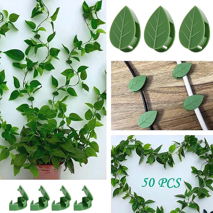 Plant Climbing Wall Fixture Clips, Invisible Holder Leaf Shaped Wall Vines - Image 4