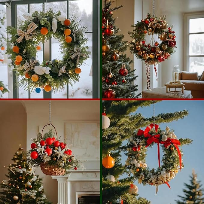 Adjustable Hanging Chain with Hooks, Christmas Wreath, Neon Sign, Indoor Plants - Image 5