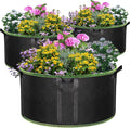 50 Gallon Large Grow Bags 3 Pack - 320G Thickened Nonwoven Aeration Planter by Createagardenyoulove