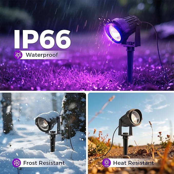L LOHAS LED Tree Spotlight Outdoor, Auto On/Off 5W 120V Landscape Lighting - Image 3
