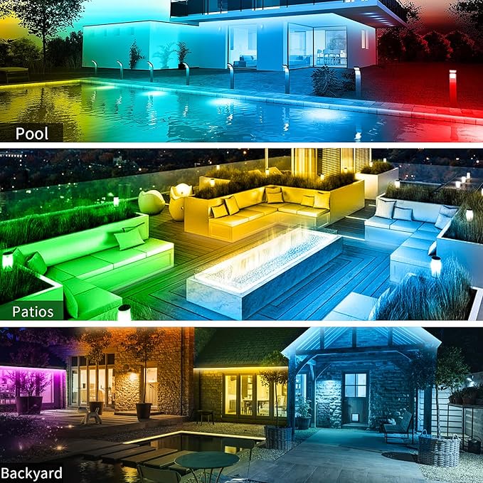 KSIPZE Outdoor led Strip Lights Waterproof IP68, RGB Outdoor led Lights - Image 6