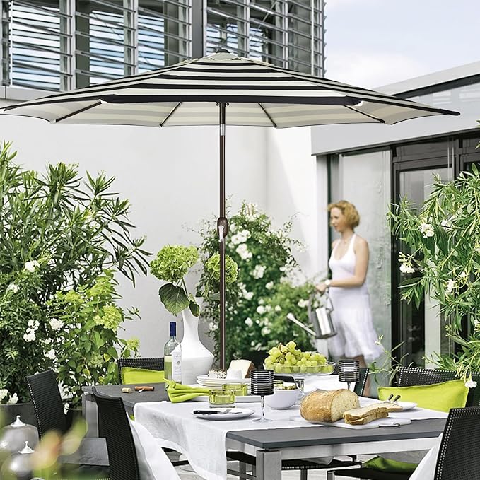 Blissun 9' Outdoor Patio Umbrella, Outdoor Table Umbrella, Yard Umbrella - Image 7