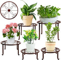Plant Stand Indoor 5 Pack Brown Metal Plant Stands Outdoor Heavy Duty Flower by XGUNION