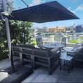 PURPLE LEAF Patio Umbrella 10' X 10' Rectangle Cantilever Umbrella Large by Unknown
