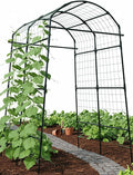 Garden Trellis Arch 7FT PP-Coated Stainless Steel Metal Extra Tall Cucumber by GardenArchTrellisforPlants