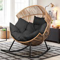 Vongrasig Wicker Rocking Egg Chair PE Rattan by Vongrasig