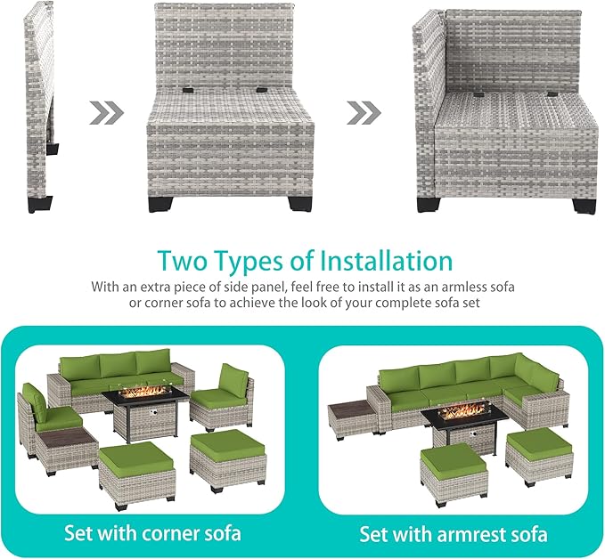 9-Piece Outdoor Patio Furniture Set - Image 2