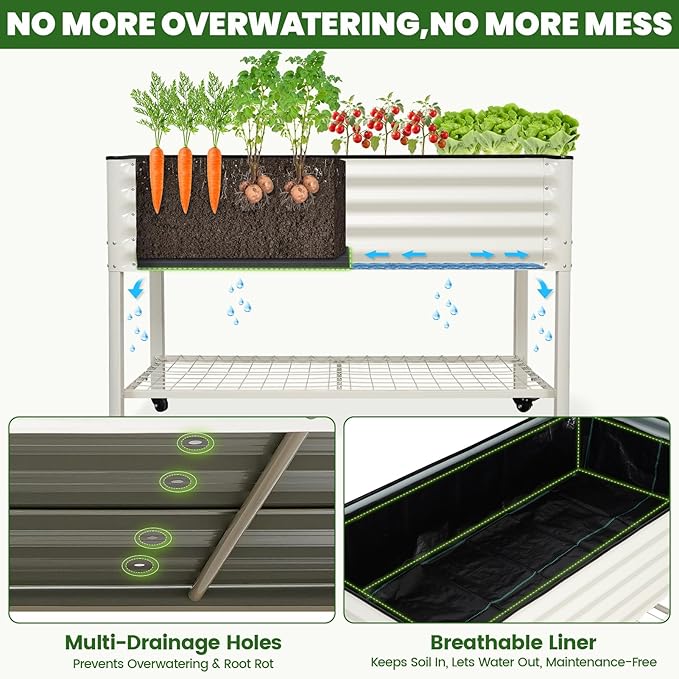Elevated Raised Garden Bed 2' x 4' - Image 7