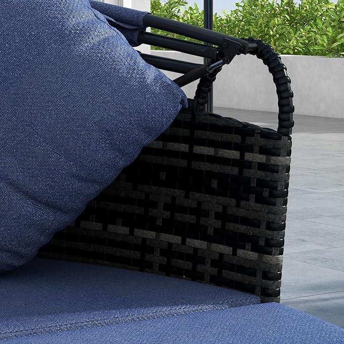 Outsunny 4-Piece Round Convertible Daybed - Image 8