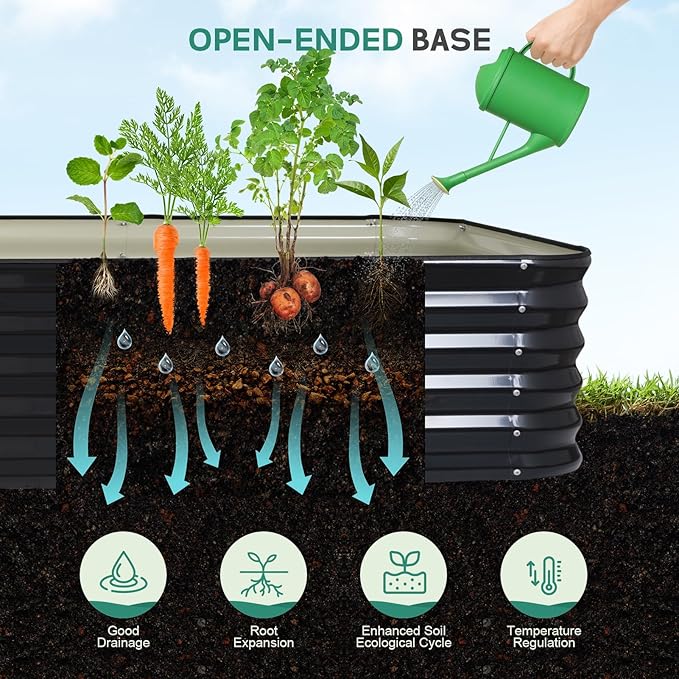 5 in 1Galvanized Raised Garden Bed - Image 6