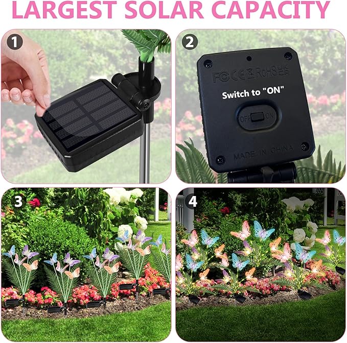 Solar Lights Outdoor Decorations Waterproof Newest Solar Garden Lights - Image 9