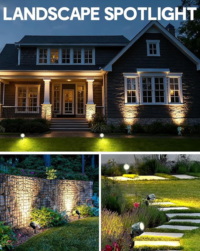 12V24V Low Voltage Landscape Lights Outdoor, 6000K White LED Landscape Lights - Image 2