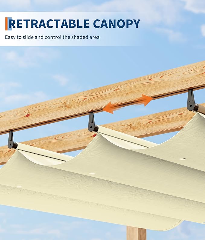 10 x 10 ft Aluminum Pergola - Image 7