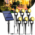 T-SUNUS Solar Spot Lights Christmas 6-in-1 Outdoor Warm White 3000K Landscape by T-SUNUSLighting