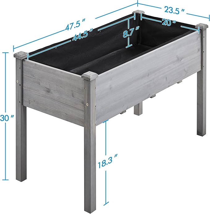 Yaheetech 2pcs Raised Garden Bed Outdoor Horticulture - Image 3