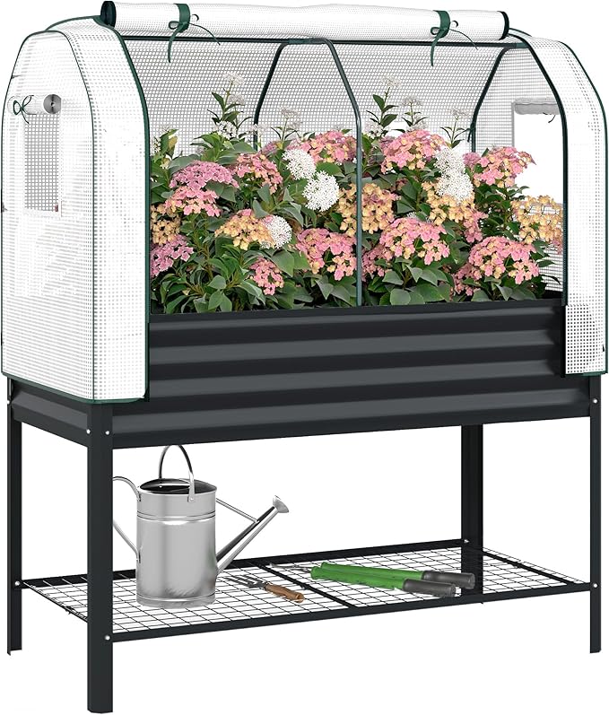 Outsunny Galvanised Raised Garden Bed by Outsunny