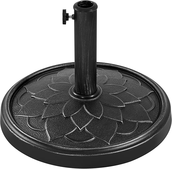 Yaheetech 18'' Umbrella Base 26.5lbs Heavy Duty Patio Umbrella Stand, Round by Yaheetech