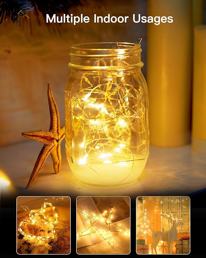 Solar String Lights Outdoor Waterproof, 4 Packs Total 132 Ft 400 LED Solar - Image 6