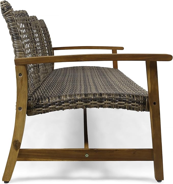 Christopher Knight Home Marcia Outdoor Wood Sofa, 75.50 x 31.00 x 31.50 - Image 7