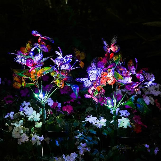 Solar Garden Lights Outdoor Waterproof Decorative Solar Lights Outdoor 8 Pack - Image 7