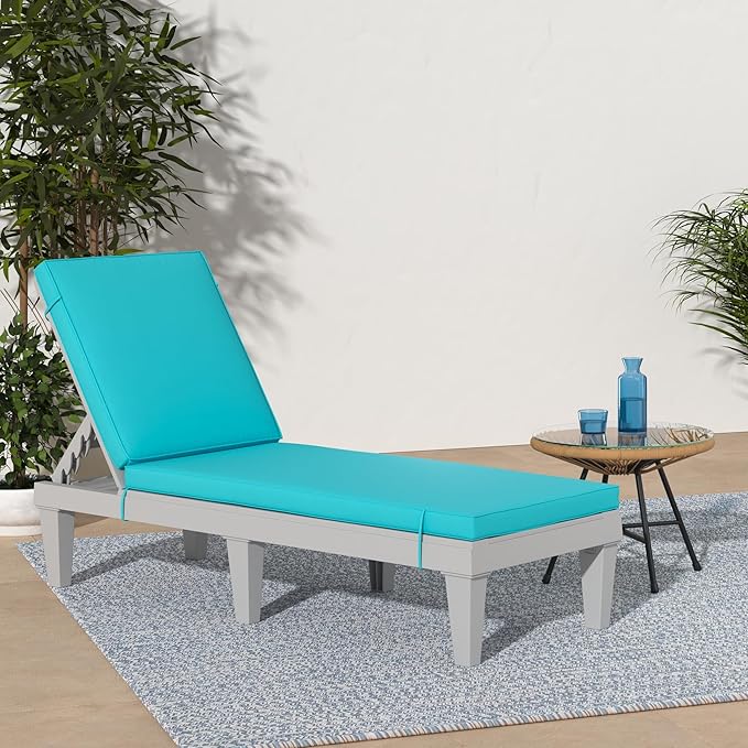 Best Choice Products Outdoor Lounge Chair, Resin Patio Chaise Lounger - Image 2