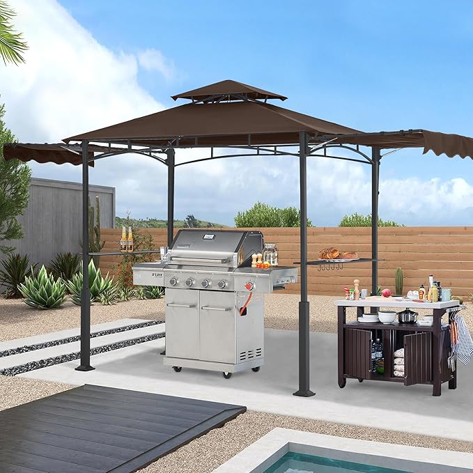 ABCCANOPY Grill Gazebo with 2 Side Awnings - Image 2